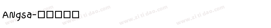 ANgsa字体转换