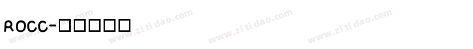 ROCC字体转换