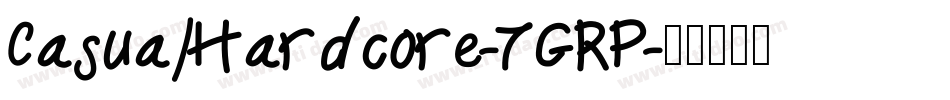 CasualHardcore-7GRP字体转换