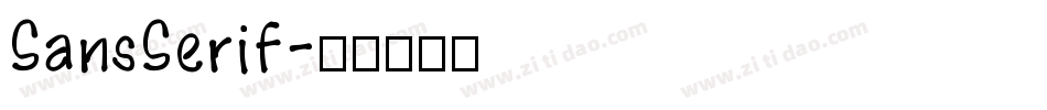 SansSerif字体转换