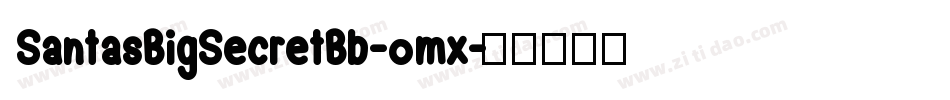SantasBigSecretBb-omx字体转换