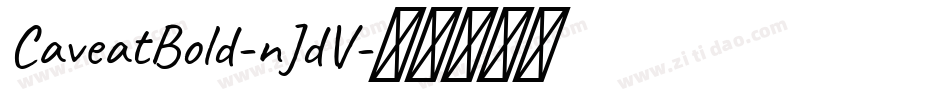 CaveatBold-nJdV字体转换