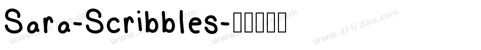Sara-Scribbles字体转换