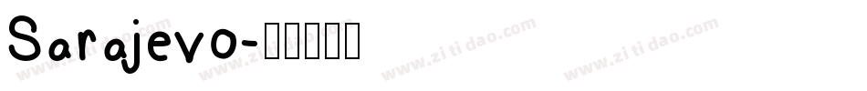 Sarajevo字体转换