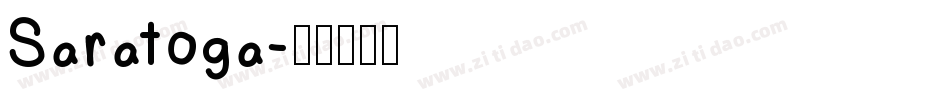 Saratoga字体转换
