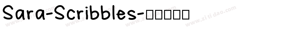 Sara-Scribbles字体转换