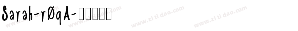 Sarah-r0qA字体转换
