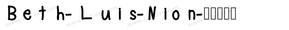 Beth-Luis-Nion字体转换