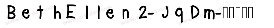 BethEllen2-JqDm字体转换
