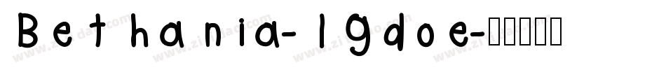 Bethania-lgdoe字体转换