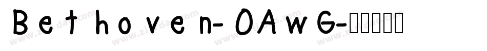 Bethoven-0AwG字体转换