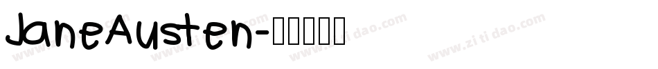 JaneAusten字体转换