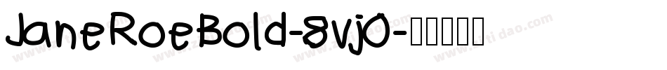 JaneRoeBold-8vj0字体转换