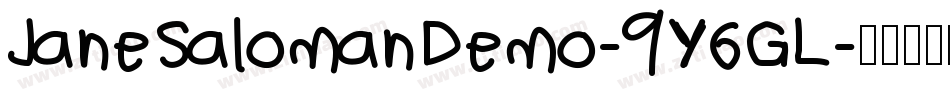 JaneSalomanDemo-9Y6GL字体转换