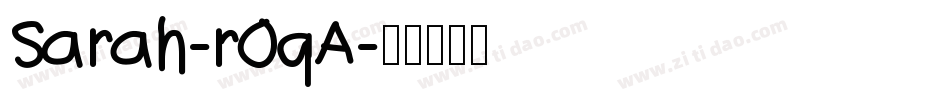 Sarah-r0qA字体转换
