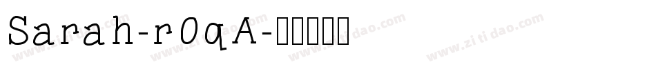 Sarah-r0qA字体转换