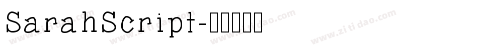 SarahScript字体转换