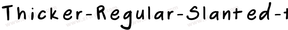 Thicker-Regular-Slanted-trial字体转换