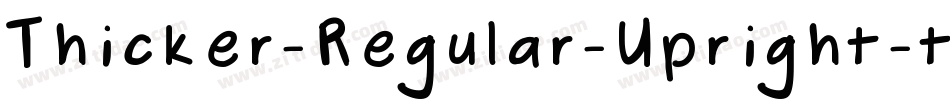 Thicker-Regular-Upright-trial字体转换