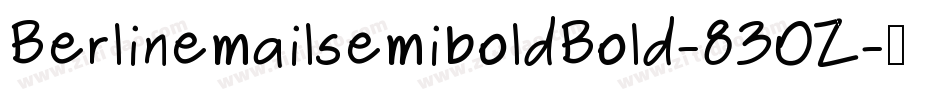 BerlinemailsemiboldBold-83OZ字体转换