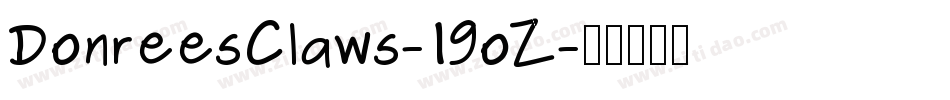 DonreesClaws-19oZ字体转换