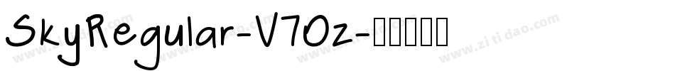 SkyRegular-V7Oz字体转换