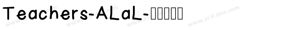 Teachers-ALaL字体转换