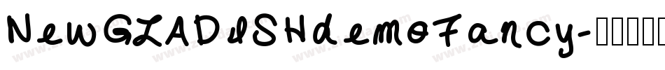 NewGLADISHdemoFancy字体转换