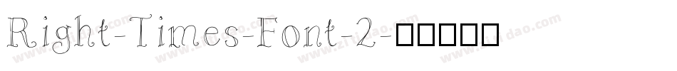 Right-Times-Font-2字体转换