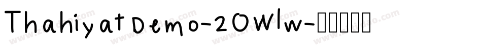 ThahiyatDemo-2OWlw字体转换