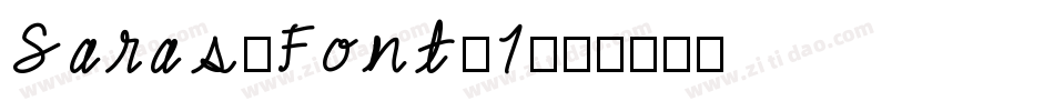 Saras-Font-1字体转换