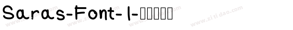 Saras-Font-1字体转换