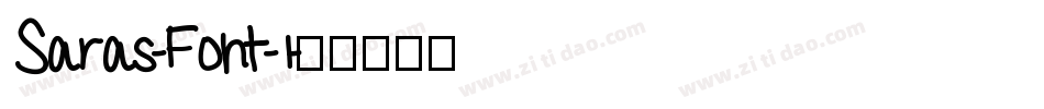 Saras-Font-1字体转换