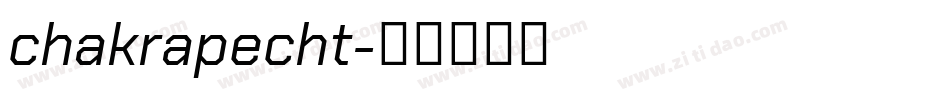 chakrapecht字体转换