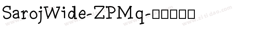 SarojWide-ZPMq字体转换