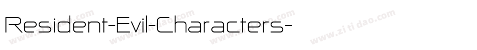 Resident-Evil-Characters字体转换