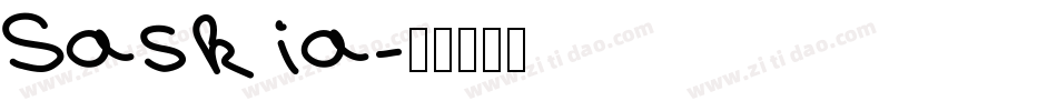 Saskia字体转换