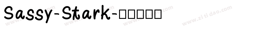 Sassy-Stark字体转换