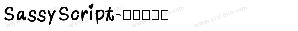 SassyScript字体转换