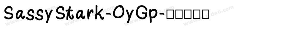 SassyStark-OyGp字体转换