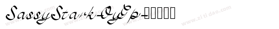 SassyStark-OyGp字体转换