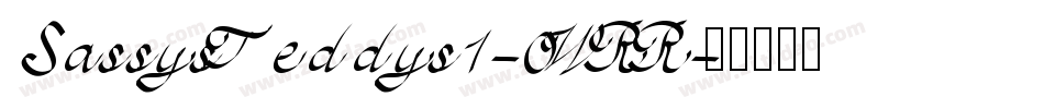 SassysTeddys1-0WRR字体转换