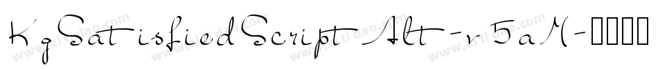 KgSatisfiedScriptAlt-v5aM字体转换