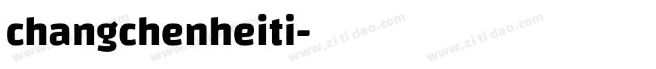 changchenheiti字体转换