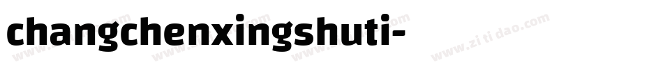 changchenxingshuti字体转换