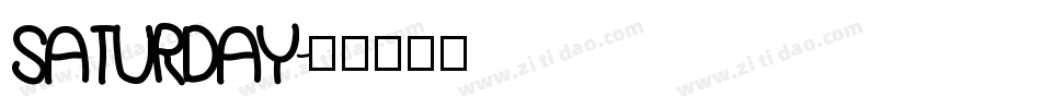 Saturday字体转换