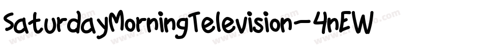 SaturdayMorningTelevision-4nEW字体转换