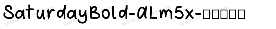 SaturdayBold-ALm5x字体转换