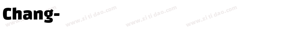 Chang字体转换