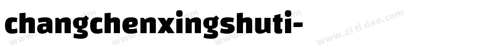 changchenxingshuti字体转换